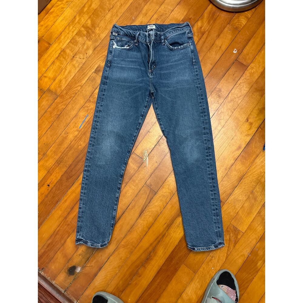 Citizens of Humanity Harlow Ankle Mid Rise Slim blue jeans, vintage wash. 28x29